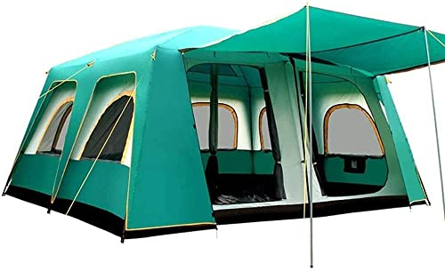 GGZONE PopUpTent 5 8 10 12 16 Personen Instant Lightweight LargFamily Camping Kuppelzelt wasserdichte Outdoor-Zelte mit 2 Schlafzimmern 1 Wohnzimmer (Modell 3 Large) Beautiful Scenery