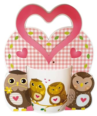 Tasse Eule, 450ml, inklusive Geschenkkarton