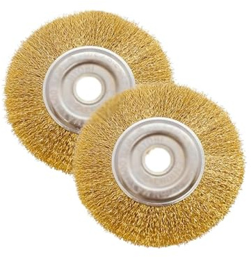 Homefantasy Lot de 2 brosses à joints en fil d'acier,accessoire pour la brosse sans fil Meuleuse pour Visseuse Perceuse à Nettoyer Bois en Métal pour L'Élimination de la Rouille/Corrosion/Peinture