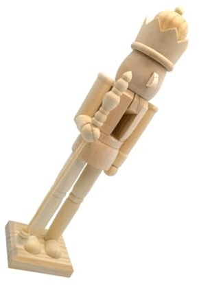 MAGICLULU Pastel Nutcracker Ornament Blank Wooden Craft for Painting Diy Decor Toy