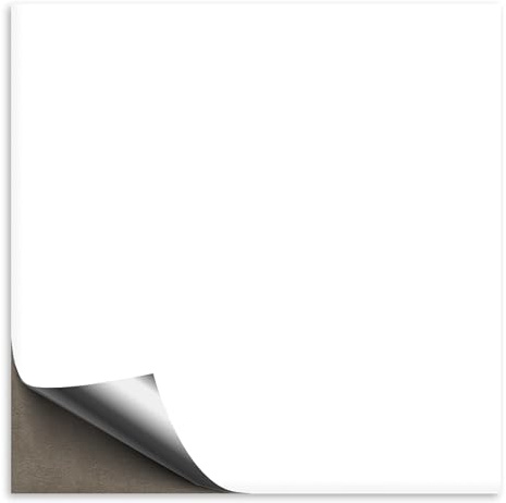 50 Stück Fliesenaufkleber 20x20 cm weiß matt | Selbstklebende Fliesenfolie für Küche & Bad, mit Aufkleber Fliesen einfach überkleben