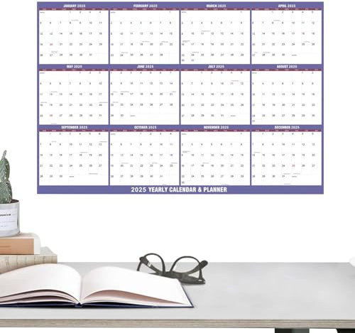 Wandplaner 2024-2025 Kalender - 2025 Wandkalender trocken abwischbar - Akademischer Wandplaner 2024/2025 - Wandkalender 2024 Wandplaner | Jahresplaner 2024 Wandkalender | Wandplaner 2024-2025 von Aug