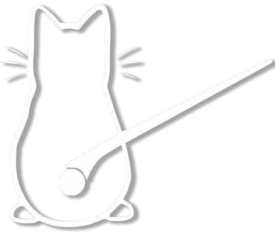 TPZORJX 1 Stück Katzenwischer-Aufkleber, reflektierender Scheibenwischer-Aufkleber, witziger Cartoon-Katzenschwanz-Autoaufkleber, witziger Katzenschwanz-Autoscheibenwischer-Aufkleber