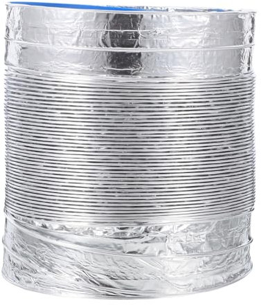 KONTONTY Adjustable Range Hood Exhaust Pipe Insulated Flexible Ducts Thick Aluminum Foil