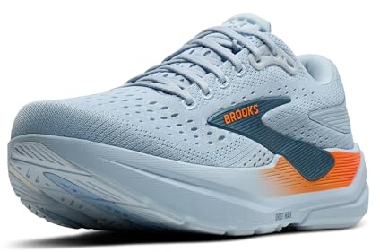 Brooks Men’s Ghost Max 3 Neutral Running & Walking Shoe - Skyway/Blue/Orange - 9 Medium