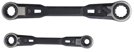 2pcs 4 in 1 Wrench Set Open Double Purpose Combination Ratchet Wrench Accessories Portable Spanner Repair Tool