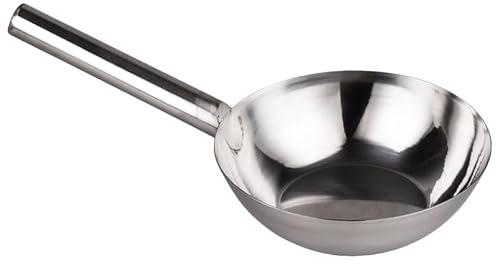 NAMOARLY Edelstahl Schöpfkelle mit Langem Griff 40Cm | Absturzsicherung Nicht Leicht Verformbar Einteilig Geformt Für Wasser zum Reinigen von GemüSe und Obst
