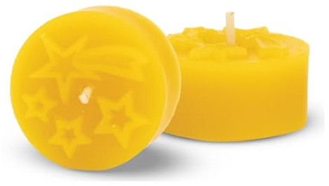 LYSON Kerzengießform Silikonform Teelicht Stern von Bethlehem Höhe 1,8 cm Silikon Kerzenform für Sojawachs Bienenwachs Gips Seifer Aromatherapie Kerzenherstellung Bienenwachskerzen Geschenkidee