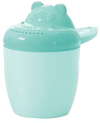 Vaso para bañera de bebé | Vaso de riego para el baño - Cubo extra grueso con diseño de cómic para lavar el cabello para niños pequeños niñas en la ducha