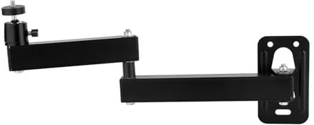 Penitue Projector Foldable Stand,Adjustable 180° Rotation Projector Stand Wall Mount Hanging Shelf Accessories Compatible with 1/4 inch Screw with Excellent Support Load-Bearing Capacity 4.4lbs