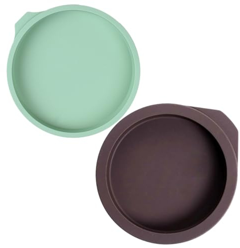 Gatuida 4 Pièces Moule à Gâteau Rond Silicone Lot de Antiadhésif pour Pâtisserie DIY Chocolat Biscuits Facile à Démouler et Nettoyer Utilisation Maison ou Professionnelle