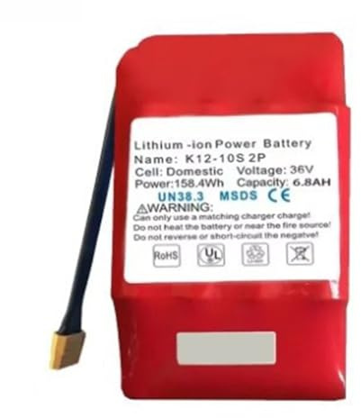 36V 6.8AH 10S2P Lithium-Ionen-Akkus Für Balance-Scooter Wasserdichter PVC-Akku Ersatz-Lithium-Akkus Für Elektroroller Ohne Ladegerät XT60