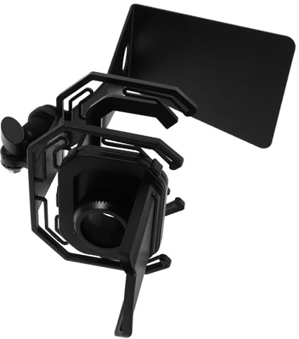 CVUTOVO Microphone Shock Mount Mic Stand Holder Mount for Studio Recording and Livestreaming Pop Filter for Microphone Adjustable Mic Stand Pop Filter