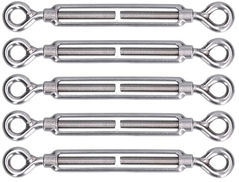10 pz Ombra Vela Hardware Buon Fissaggio Tenditore In Acciaio Inox Tenda Installazione for Il for Tensionamento for La Regolazione per Recinzioni e Supportos Piantes(M4)