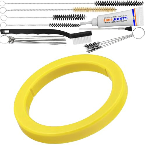 1001JOINTS JOINT TORIQUE ENTRETIEN PORTE FILTRE Ø 73 x 57 x 8,5 mm GROUPE DE PERCOLATION TÊTE D'INFUSION MACHINE À CAFÉ EXPRESSO REMPLACEMENT COMPATIBLE AVEC E61 ETC… (BROSSE XXL)