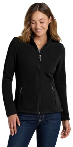 Port Authority Ladies Fleece Jacket, 4XL, Black