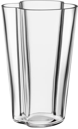 Iittala Vase Aalto 220 mm Klar aus Glas