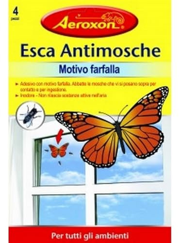 AEROXON - adhésif anti-mouches INSECTICIDE, 8 adhésifs Tue Mouches insecticides