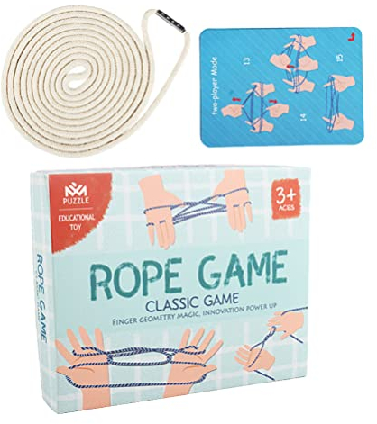 TOYANDONA Katzen Wiege String Finger Spiel: 1 Set Cradle Seil Hand Spiel Katzen Cradle Spielzeug Pädagogische Spiele Stretch Seil Elastische Fitness Spiel Für Mädchen Jungs