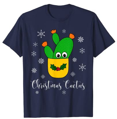 Christmas Cactus - Opuntia Microdasys Cactus In Christmas Ho T-Shirt