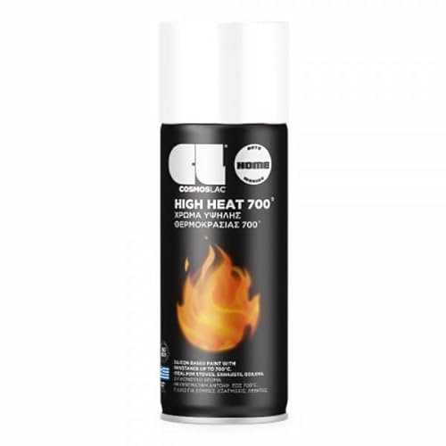COSMOS LAC Spray Pintura Anticalorica High Heat 700 ºc 400 Ml (Blanco N352)