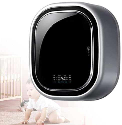 Machine à Laver Murale, Mini Lave-Linge Entièrement Automatique, Petit Lave-Linge Ménager Pour Enfants, Lavage à Haute Température, Salle De Bain, Cuisine