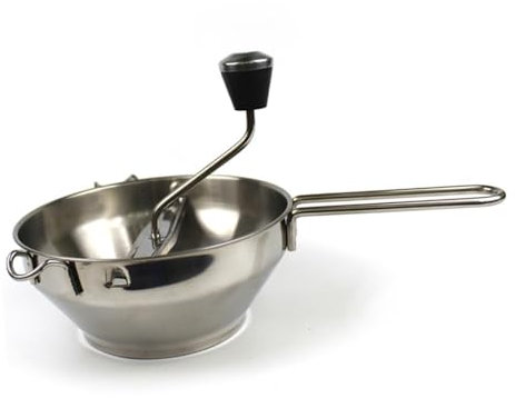 MAGICLULU Edelstahl Lebensmittelmixer Für Babybrei Und Marmelade Multifunktionaler Obst Und Gemüsezerkleinerer Leicht Zu Reinigen Ergonomisches Design Für Gesunde Mahlzeiten