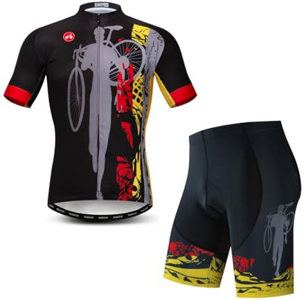 Herren-Radtrikot, Set-Fahrradbekleidung, Sommer-Kurzarm-Fahrradbekleidung