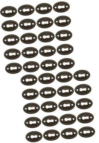 OSALADI 40 Pezzi Chiave Cassetto Trim Antico Buco Della Serratura Bocchetta Buco Della Serratura Bocchetta Piastra Buco Della Serratura Inserto Buco Della Serratura