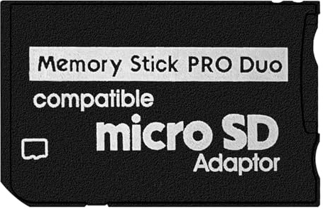 DUEQID Memory Stick Adapter kompatibel mit PSP 1000/2000/3000 | Micro SD auf Memory Stick Pro Duo MagicGate Karte, kompatibel mit Kamera, Handycam, Handy & PSP 1000/2000/3000