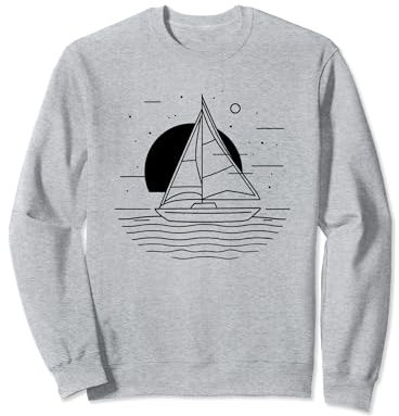 Segeln Skizze Segelliebhaber Segelausbildung Sweatshirt