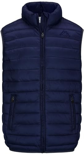 Kappa - Korpo Astrovest logotyp dunjacka för män, Marinblå, XXL