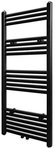 BOWEKAM Home & Garden-Black - Toallero de calefacción central para baño, radiador, 500 x 1160 mm, elección de muebles