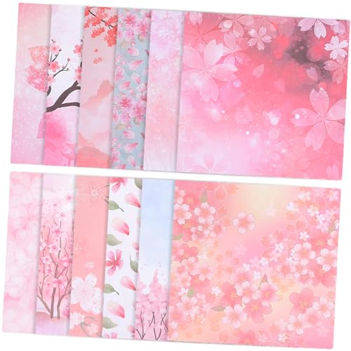 Homoyoyo 200 Stück Doppelseitiges Origami Papier 20x20 Cm in Sakura-Design - Ideal Für Kunsthandwerksprojekte Quilling Und Kreative Bastelideen Für Und Anfänger