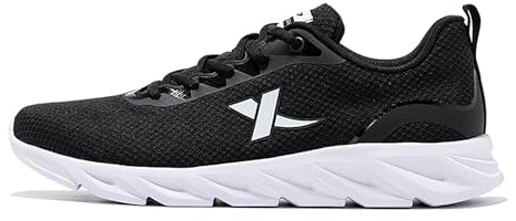 XTEP Scarpe da Uomo Scarpe Sportive Estate Tempo Libero Scarpe da Corsa Ammortizzazione Anti-Urto in Mesh Nero Taglia 45