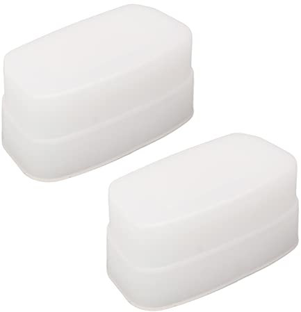 Rankomu 2 Pcs Bounce Dome Diffuser, White Digital Camera Flash Diffuser for 320EX Flash Speedlight, Bounce Flash Diffuser, Compatible with 320EX Flash