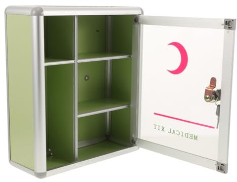 EXQUIMEUBLE 1set Scatola Medicinale Portatile Con Lucchetto Organizer Per Medicinali Da Viaggio Contenitore Sicuro Per Domestica e Pronto Soccorso Compatte