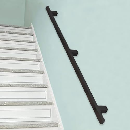 MSHGSKU Ringhiera per Scale, corrimano da 1 Piede a 20 Piedi, ringhiera per Scale Interna ed Esterna, corrimano in Ferro battuto per Scale, soppalco, corridoio, seminterrato, terrazza (2 p