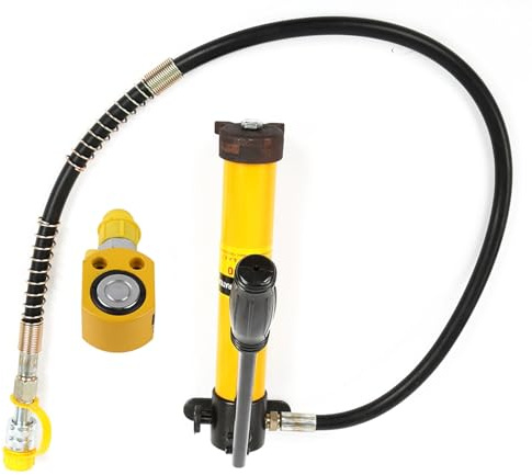 Marhynchus Presa Idraulica 5 Tonnellate, Tipo Split Portatile, Pompa Idraulica Manuale 700/20 Kgcm per Lavori di Riparazione Auto e Costruzione