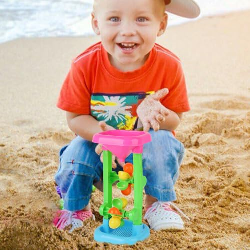 Water Wheel Toy - 300g Sand Mixing Flow Station, kinetiic Outdoor Educational Toy, 27x13x13cm Size + graviity Action, Toughened plastiic Build, For Childscseaside Games ackyard Sandbox (Easy Assembly)