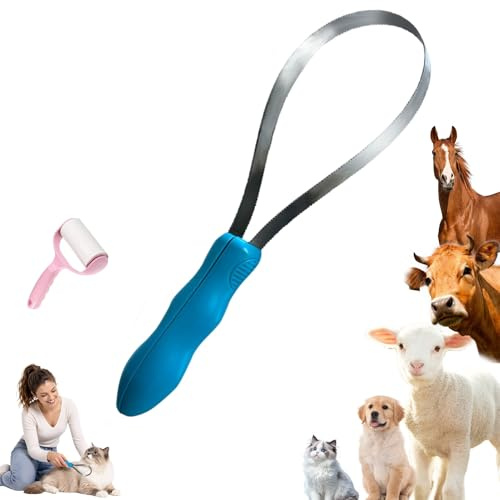 Ruhemeister Pro Peine Deslanador de Doble Cara para Perros y Gatos | Cepillo de Muda de Acero Inoxidable con Mango Suave | Cuchilla Quita Pelos para Todas Las Razas y Pelajes - Nuevo 2026(1PC -A)