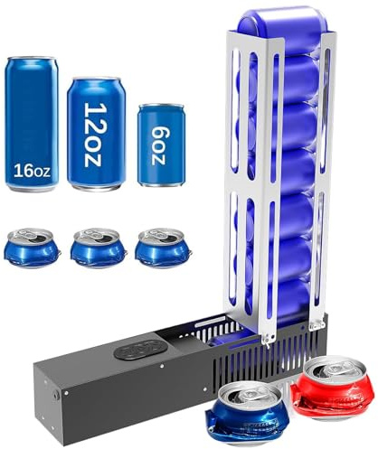 Electric Can Crusher for Recycling, Automatic Can Crusher with Stand, Countertop or Wall Mounted Tin Can Crusher