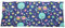 Franzis Nähstube 50x20cm Cojín grano de uva búho azul en 100% algodón I Almohada de pepitas de uva 50x20 para microondas I Almohadilla térmica, Almohada de semillas de uva, Almohada cervical