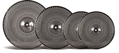 Fame Noiselezz Cymbal Set, 14 Hi-Hat, 16 Crash, 20 Ride, Messing Übungsbecken für Schlagzeuger, 80% Lautstärkereduzierung, Ideal für Wohnung und Proberaum, Ausgewogener Klang