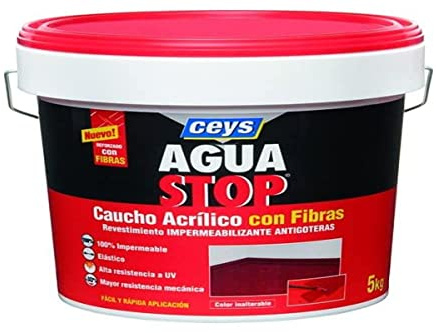 AGUASTOP CAUCHO FIBRAS VERDE 5KG