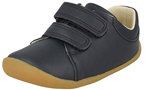 Clarks Boy's Roamer Craft T Sneaker, Navy Leather, 3.5 UK Child Wide