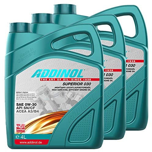 Addinol 3X Motoröl Motorenöl Motor Motoren Motor Oil Engine Oil Benzin Diesel 0W-30 Superior 030 4L 72097825