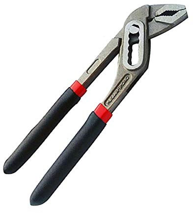 Vattenpump tång spårfogtång snabb ändring justerbar extra stor käke kapacitet rörtång grepp med halkfritt handtag (25,4 cm)