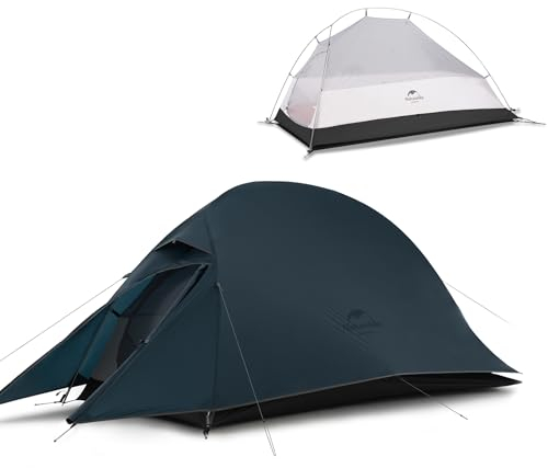 Naturehike Cloud up Tenda Tenda da Campeggio Ultraleggera 1 persona Tenda a Cupola Istantanea Impermeabile Attività all'aperto Zaino Festival Per trekking Aldulto Tenda Campeggio (20D Blu navy)
