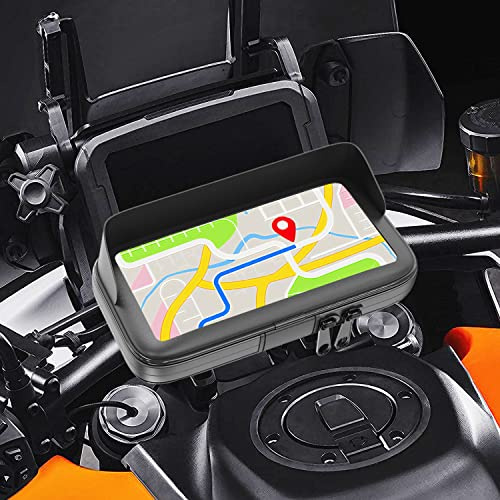 Improgreen Support Telephone Moto Scooter Connexion Rapide Unique avec Chargeur Charge 2.1A Etui Etanche Visiere valable pour Les Smartphones jusqu'a 7,5'' téléphone Trottinette